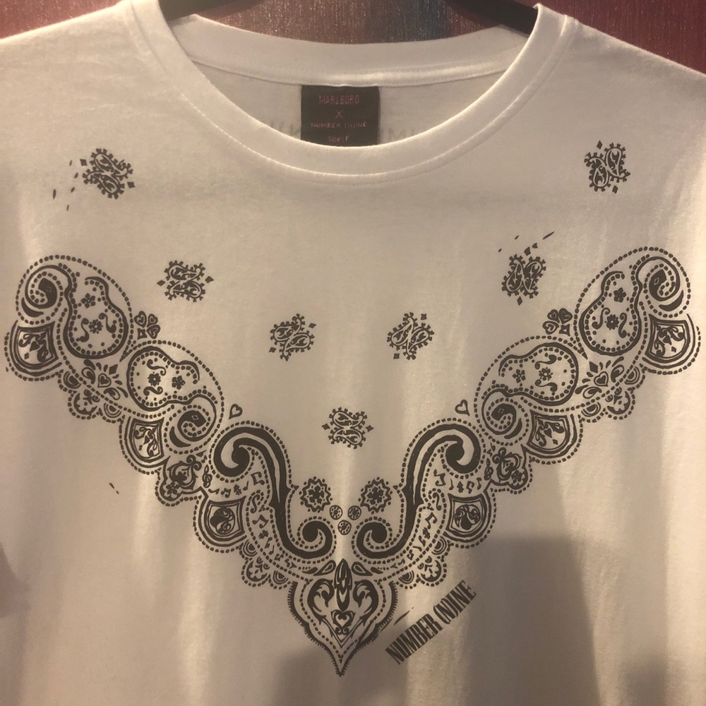 (Final Drop 6/4/22) Marlboro x NUMBER (N)INE Bandana Collaboration Japanese Tee